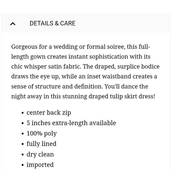 NWOT After Six Whisper Satin Maxi Dress Draped Tulip Gown Toasted Sugar Pink 8 - Picture 15 of 15